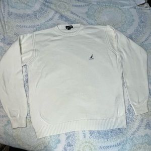 Nautica Cream Sweater Men’s Large